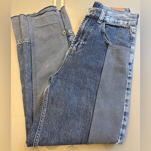 BDG Urban Outfitters s 27 High Rise Modern Boyfriend Women Jeans Two-Tone Blue